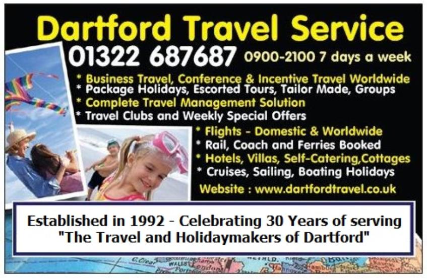 Dartford Travel Celebrating 30 years